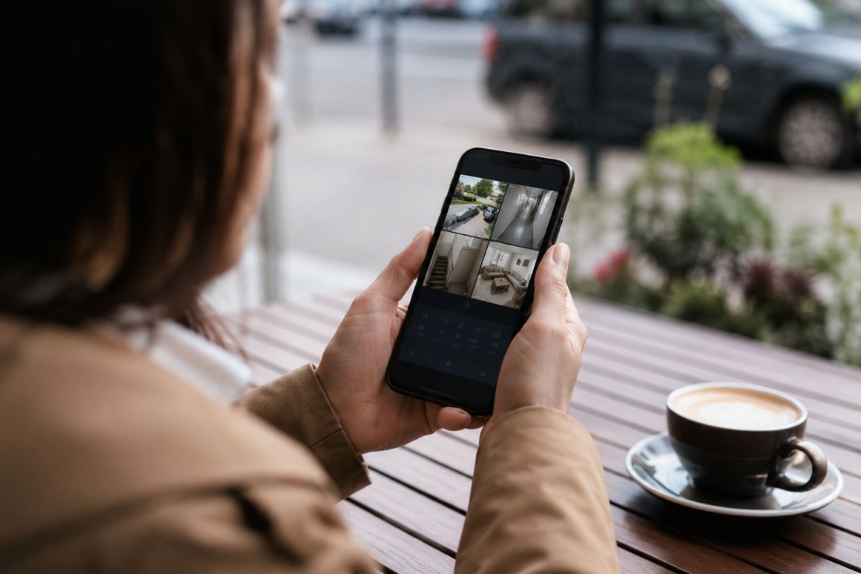 viewing live residential security camera feeds
